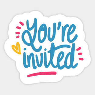 Your Invited Sticker